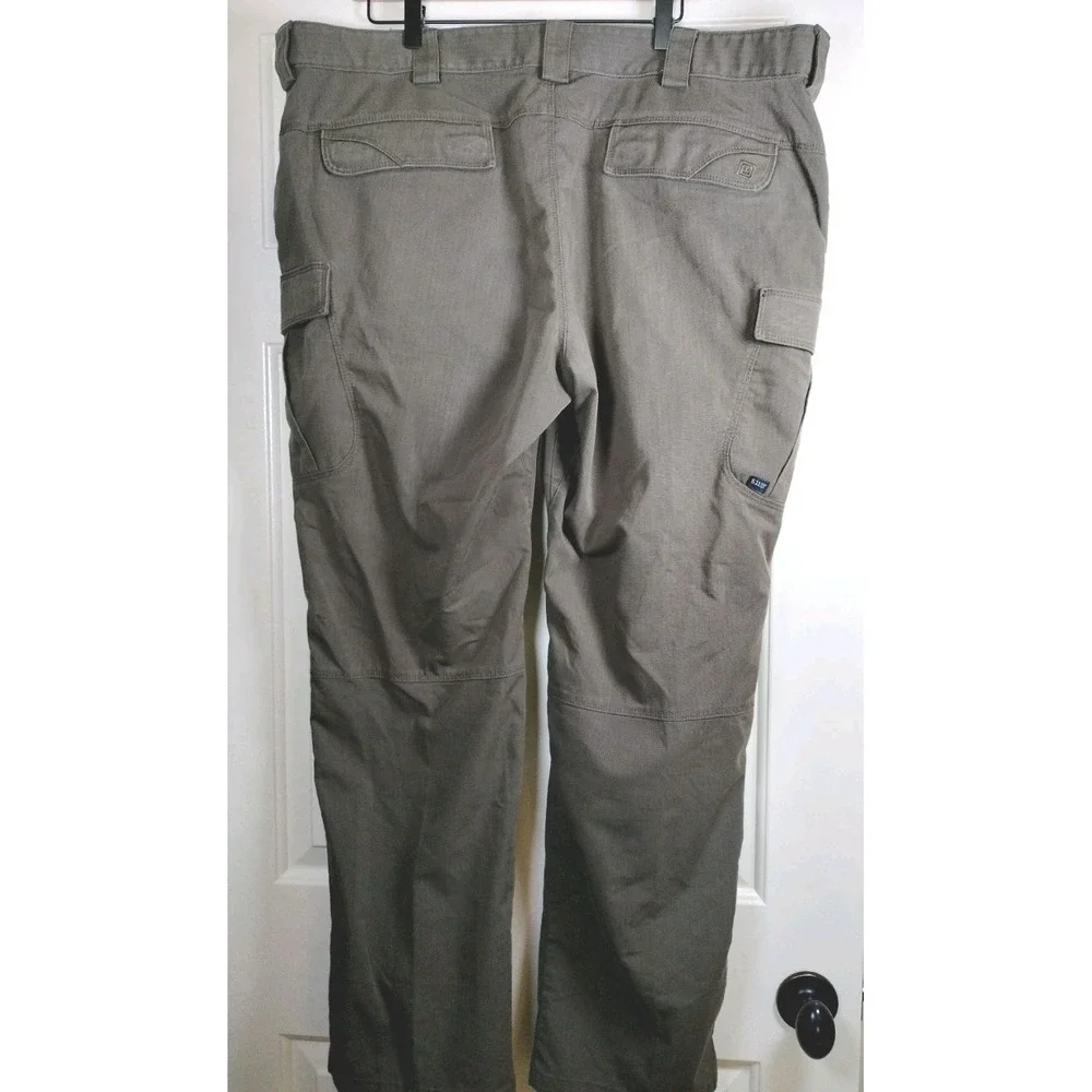 5.11 Tactical Cargo Pants Mens Tag 44x32 Actual 44x31 Tundra Green Ripstop Work